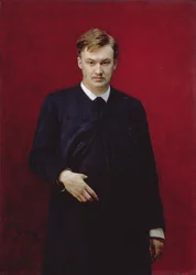 Portrait of the composer Alexander Konstantinovich Glazunov (1865-1936)